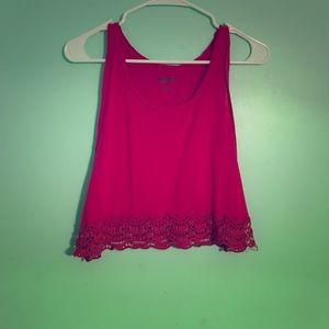 Arizona Pink crop top with cut out sides